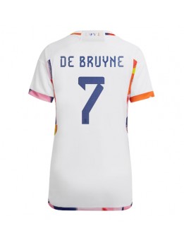 Billige Belgia Kevin De Bruyne #7 Bortedrakt Dame VM 2022 Kortermet
